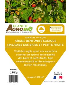 Barrière physique Argile bentonite sodique - Maladies des baies et petits fruits 1.5Kg – Image 3