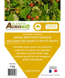 Barrière physique Argile bentonite sodique - Maladies des baies et petits fruits 5Kg – Image 3