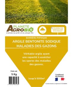 Barrière physique Argile bentonite sodique - Maladies des gazons 5Kg – Image 3