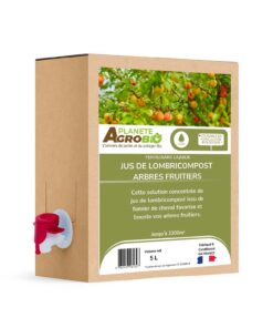 Jus de lombricompost arbres fruitiers 5L