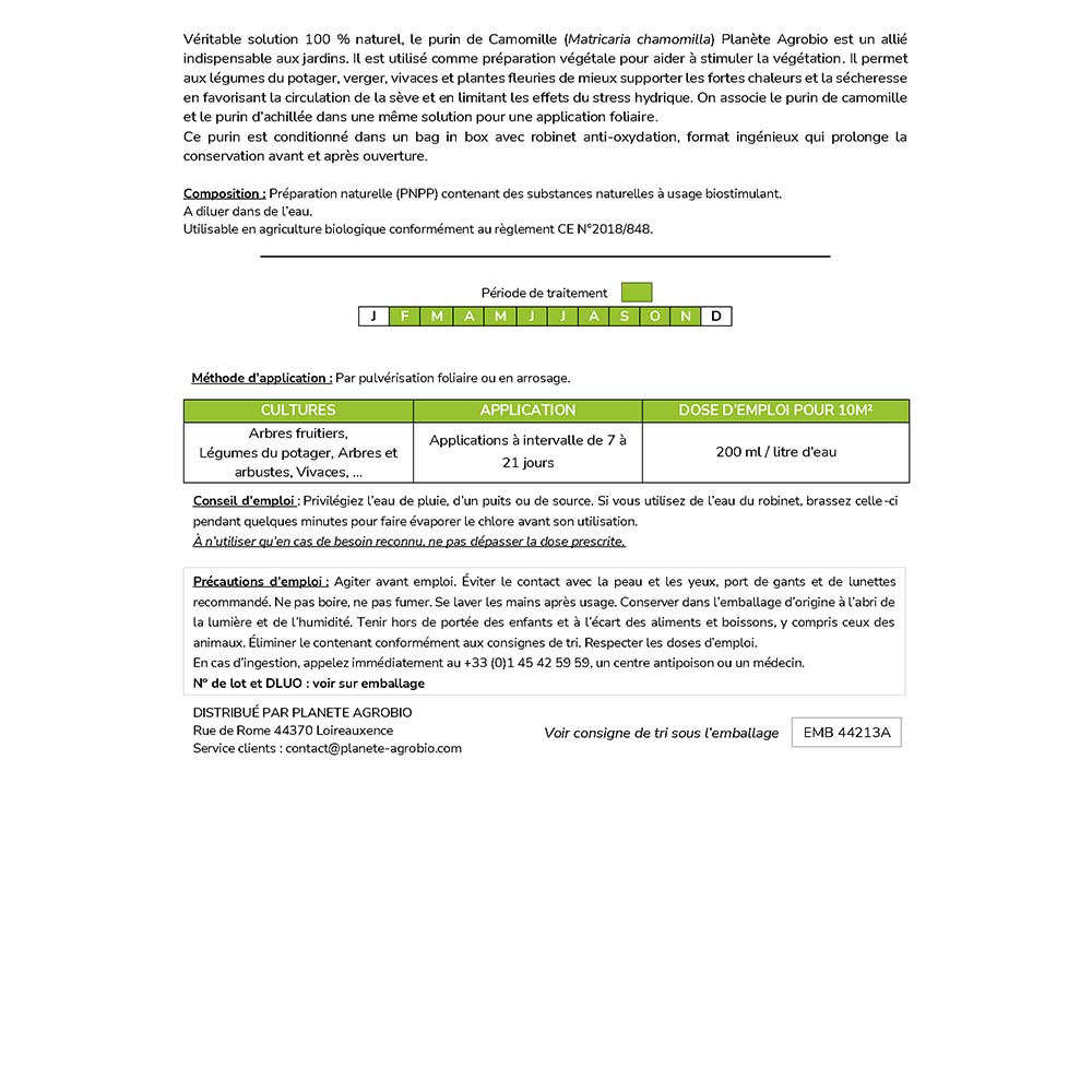 Purin de camomille 1.5L – Image 5