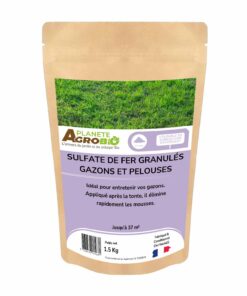 Sulfate de fer granulés gazon et pelouses 1.5Kg