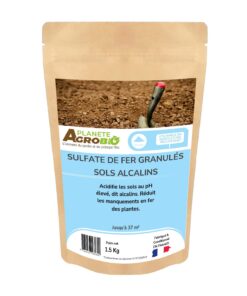 Sulfate de fer granulés sols alcalins 1.5Kg