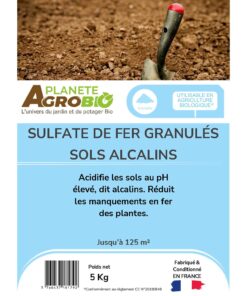 Sulfate de fer granulés sols alcalins 5Kg – Image 3