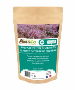 Sulfate de fer granulés plantes de terre de bruyère 1.5Kg