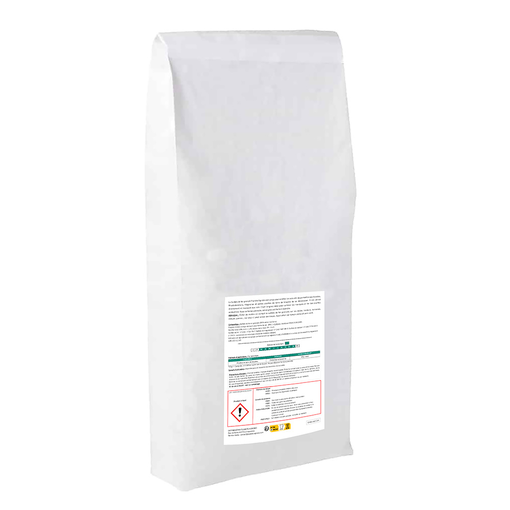 Sulfate de fer granulés plantes de terre de bruyère 20Kg – Image 2