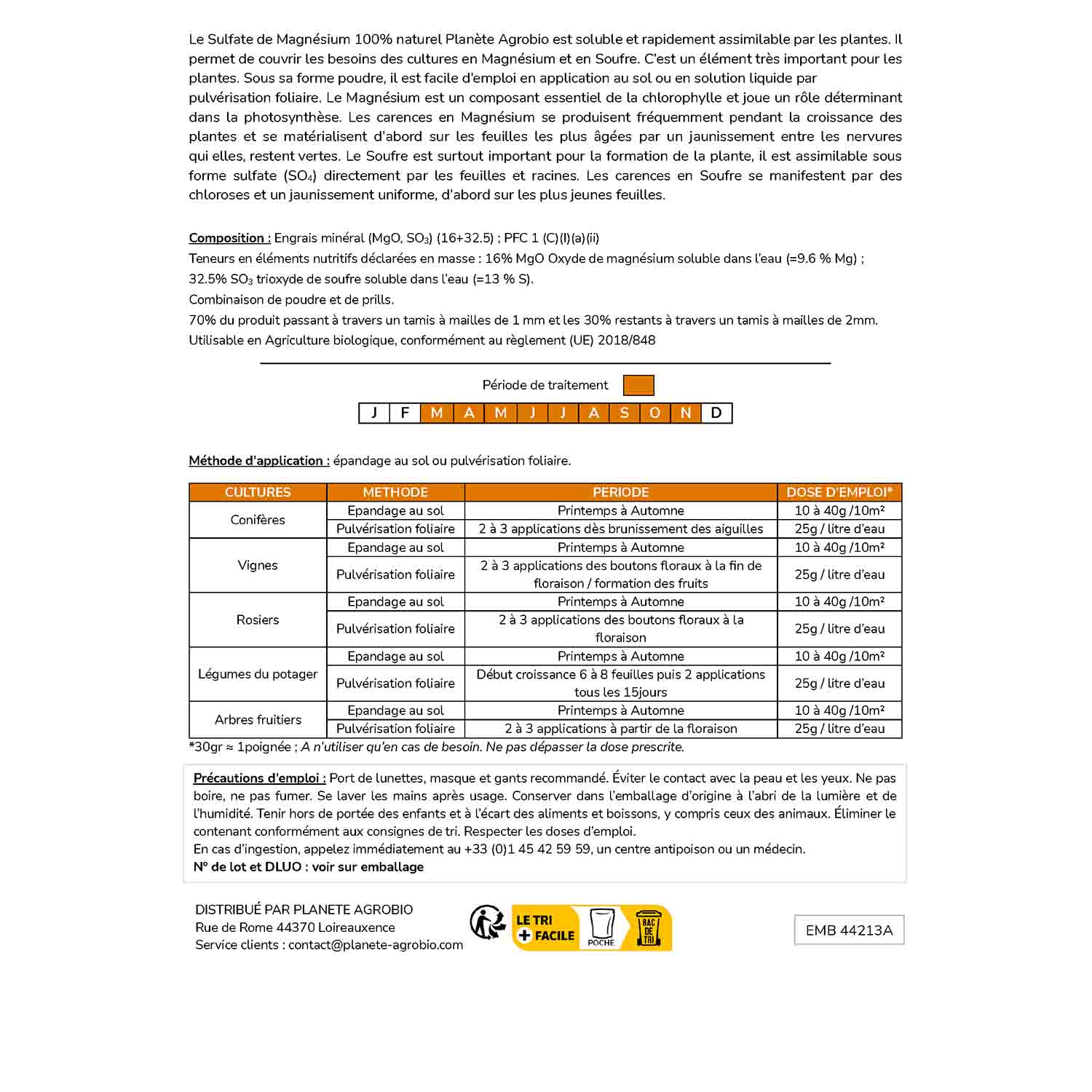 Sulfate de magnésium 20Kg – Image 4
