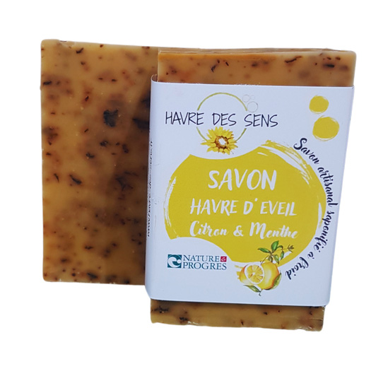 Savon gommage citron et menthe 100g