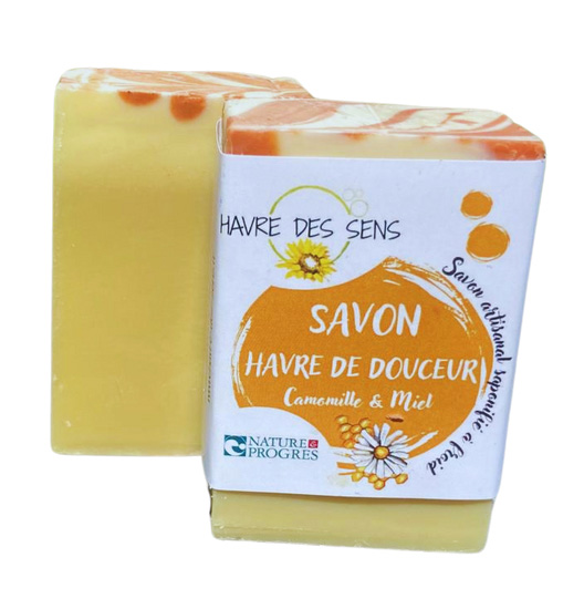 Savon camomille et miel 100g