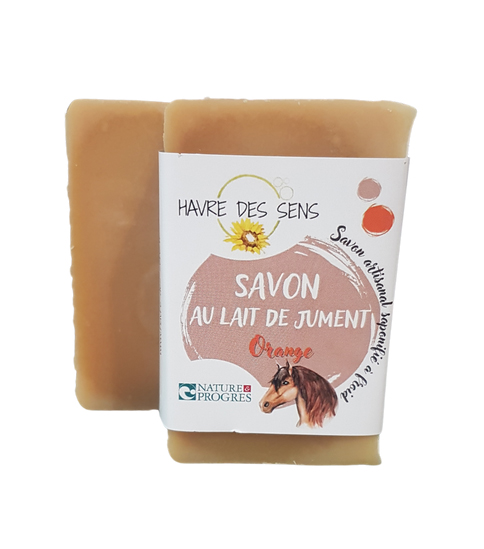 Savon au lait de jument orange