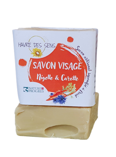 Savon visage nigelle et carotte
