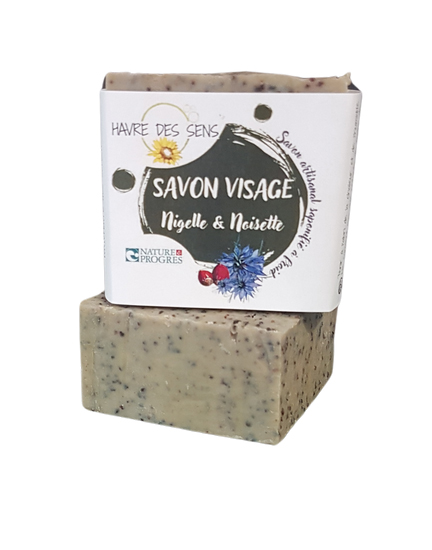 Savon visage nigelle et noisette