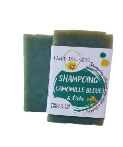 Shampoing solide camomille bleue et ortie 100g