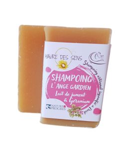 Shampoing solide lait de jument et géranium 100g