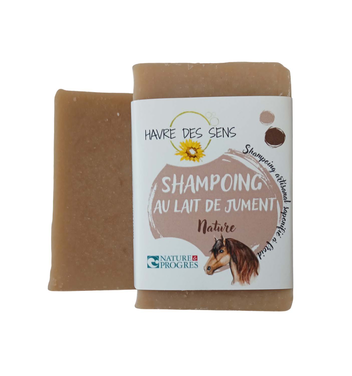 Shampoing solide au lait de jument